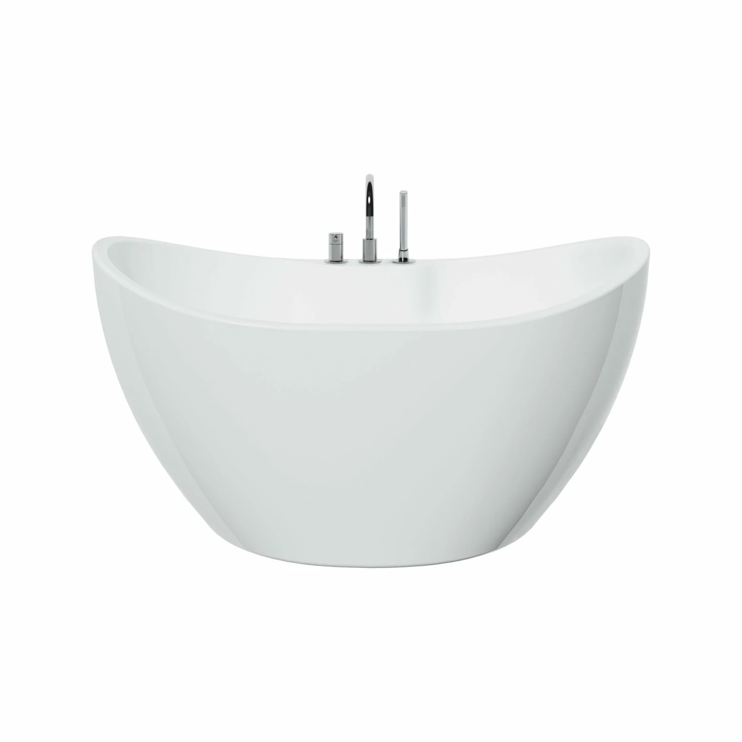 A & E Bath And Shower Turin Acrylic 56" Premium Oval Freestanding Tub (No Faucet Included) 2 A & E Bath And Shower Turin Acrylic 56" Premium Oval Freestanding Tub (No Faucet Included) - Image 2