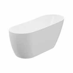 A & E Bath And Shower Riviera 67" Premium Oval Freestanding Bathtub -Hansgrohe Shop BT 1037 67 NF Angle