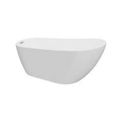 A & E Bath And Shower Riviera 67" Premium Oval Freestanding Bathtub -Hansgrohe Shop BT 1037 67 NF Dim