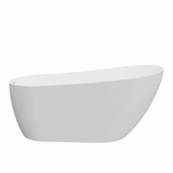 A & E Bath And Shower Riviera 67" Premium Oval Freestanding Bathtub -Hansgrohe Shop BT 1037 67 NF Full