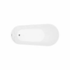 A & E Bath And Shower Riviera 67" Premium Oval Freestanding Bathtub -Hansgrohe Shop BT 1037 67 NF Top