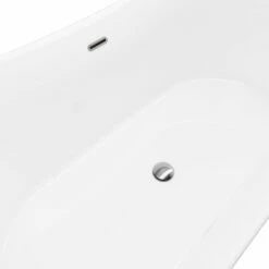 A & E Bath And Shower Cyclone 100% Acrylic Freestanding Tub -Hansgrohe Shop BT 1088 WHT Drain