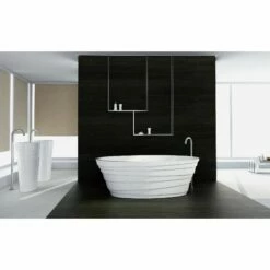 Control Brand True Solid Surface Soaking Tub - “Wave” -Hansgrohe Shop BW5556