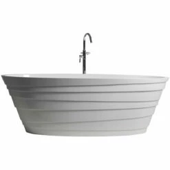 Control Brand True Solid Surface Soaking Tub - “Wave”