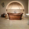 Barclay Carwyn COTDSN72L-SAC 72" Copper Double Slipper Freestanding Tub