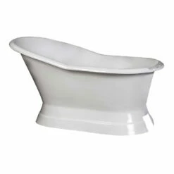 Barclay Leonardo Cast Iron Slipper Freestanding Bathtub -Hansgrohe Shop C Leonardo