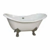 Barclay Macon Premium Cast Iron Double Slipper Clawfoot Tub