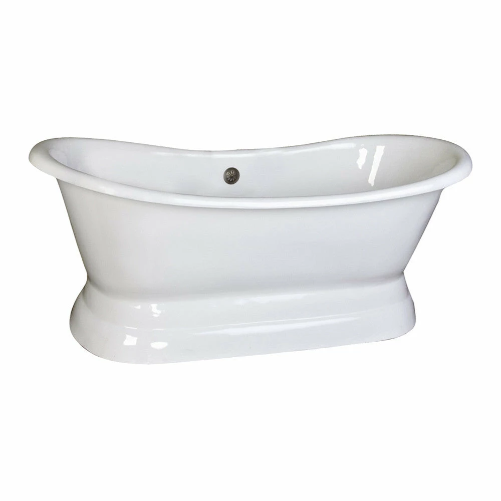 Barclay Randall CTDSN74B-WH Cast Iron Double Slipper Freestanding Tub 1 Barclay Randall CTDSN74B-WH Cast Iron Double Slipper Freestanding Tub