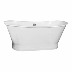 Barclay CTBATN68-WH 68" Wakely, Premium Cast Iron Freestanding Tub -Hansgrohe Shop C Wakely