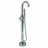 Cambridge Plumbing Modern Freestanding Tub Filler Faucet With Shower Wand