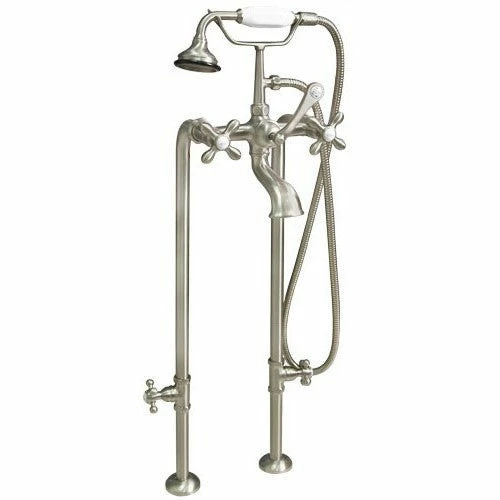 Cambridge Plumbing Clawfoot Tub Freestanding British Telephone Faucet & Hand Held Shower Combo 2 Cambridge Plumbing Clawfoot Tub Freestanding British Telephone Faucet & Hand Held Shower Combo - Image 2