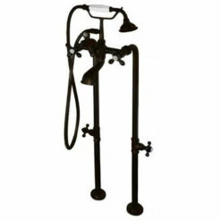 Cambridge Plumbing Clawfoot Tub Freestanding British Telephone Faucet & Hand Held Shower Combo 5 Cambridge Plumbing Clawfoot Tub Freestanding British Telephone Faucet & Hand Held Shower Combo -Hansgrohe Shop CAM398463 ORB