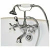 Cambridge Plumbing Clawfoot Tub Wall Mount British Telephone Faucet With Hand Held Shower