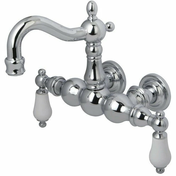 Kingston Brass CC1005T Vintage 3-3/8" Wall Mount Tub Filler 4 Kingston Brass CC1005T Vintage 3-3/8" Wall Mount Tub Filler - Image 4