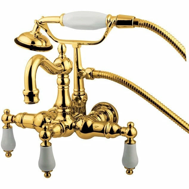Kingston Brass CC1011T Vintage 3-3/8" Wall Mount Tub Filler 1 Kingston Brass CC1011T Vintage 3-3/8" Wall Mount Tub Filler