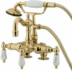 Kingston Brass CC1017T Vintage 3-3/8" Wall Mount Tub Filler