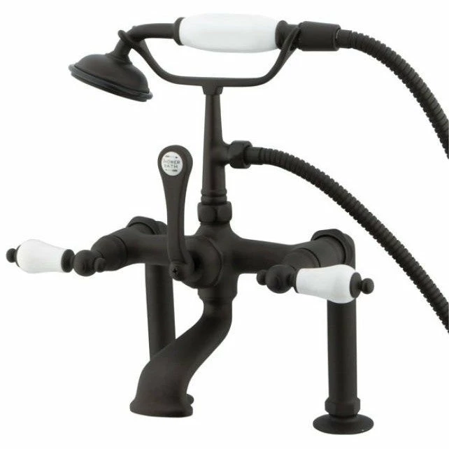 Kingston Brass CC105T Vintage 7" Deck Mount Tub Filler 1 Kingston Brass CC105T Vintage 7" Deck Mount Tub Filler