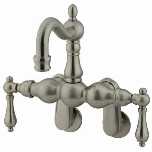 Kingston Brass CC1081T Vintage Wall Mount Tub Filler With Adjustable Centers 3 Kingston Brass CC1081T Vintage Wall Mount Tub Filler With Adjustable Centers - Image 3