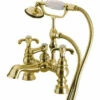 Kingston Brass CC1158T Vintage 7" Deck Mount Tub Filler