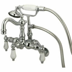 Kingston Brass CC1303T Vintage Wall Mount Tub Filler With Adjustable Centers -Hansgrohe Shop CC1304T1