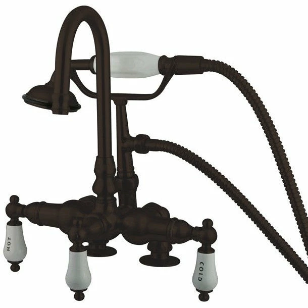 Kingston Brass CC17T Vintage 3-3/8" Deck Mount Tub Filler 2 Kingston Brass CC17T Vintage 3-3/8" Deck Mount Tub Filler - Image 2