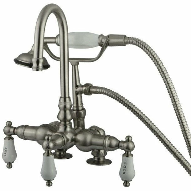 Kingston Brass CC17T Vintage 3-3/8" Deck Mount Tub Filler 3 Kingston Brass CC17T Vintage 3-3/8" Deck Mount Tub Filler - Image 3
