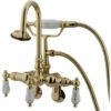 Kingston Brass CC303T Vintage Wall Mount Tub Filler With Adjustable Centers