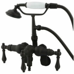 Kingston Brass CC419T Vintage Wall Mount Tub Filler With Adjustable Centers