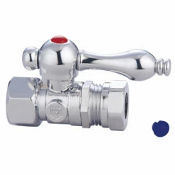 Kingston Brass Vintage Straight Stop With 1/2" IPS X 1/2" Or 7/16" Slip Joint