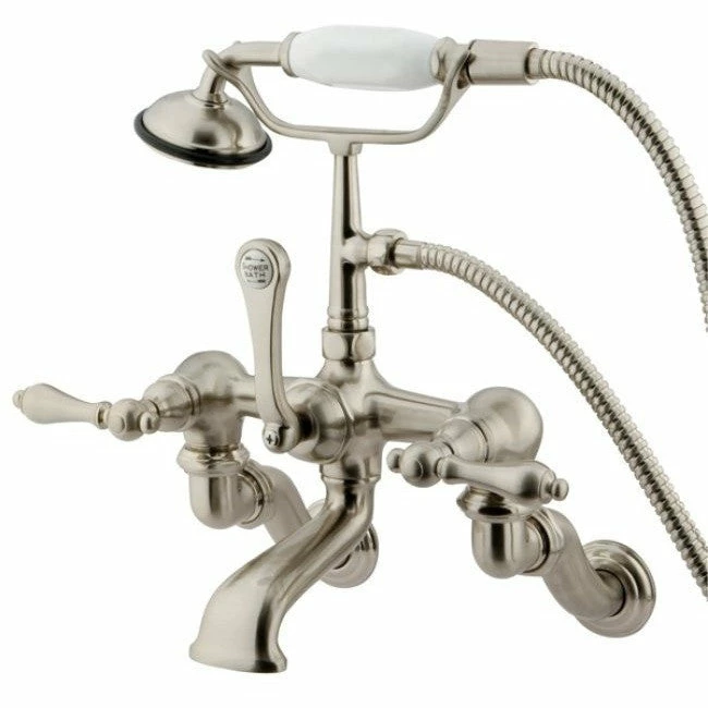 Kingston Brass CC457T Vintage Wall Mount Tub Filler With Adjustable Centers 2 Kingston Brass CC457T Vintage Wall Mount Tub Filler With Adjustable Centers - Image 2