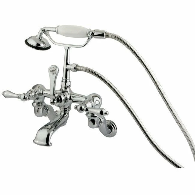 Kingston Brass CC457T Vintage Wall Mount Tub Filler With Adjustable Centers 4 Kingston Brass CC457T Vintage Wall Mount Tub Filler With Adjustable Centers - Image 4
