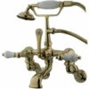 Kingston Brass CC459T Vintage Wall Mount Tub Filler With Adjustable Centers