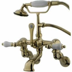 Kingston Brass CC459T Vintage Wall Mount Tub Filler With Adjustable Centers