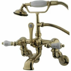 Kingston Brass CC461T Vintage Wall Mount Tub Filler With Adjustable Centers
