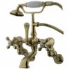 Kingston Brass CC463T Vintage Wall Mount Tub Filler With Adjustable Centers