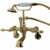Kingston Brass CC51T Vintage Wall Mount Tub Filler With Adjustable Centers
