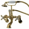 Kingston Brass CC57T Vintage Wall Mount Tub Filler With Adjustable Centers