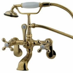 Kingston Brass CC57T Vintage Wall Mount Tub Filler With Adjustable Centers