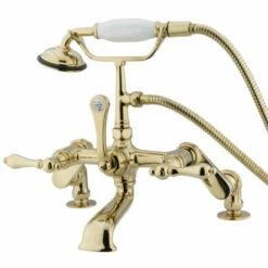 Kingston Brass CC651T Vintage Deck Mount Tub Filler With Adjustable Centers