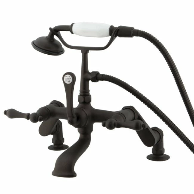 Kingston Brass CC651T Vintage Deck Mount Tub Filler With Adjustable Centers 2 Kingston Brass CC651T Vintage Deck Mount Tub Filler With Adjustable Centers - Image 2