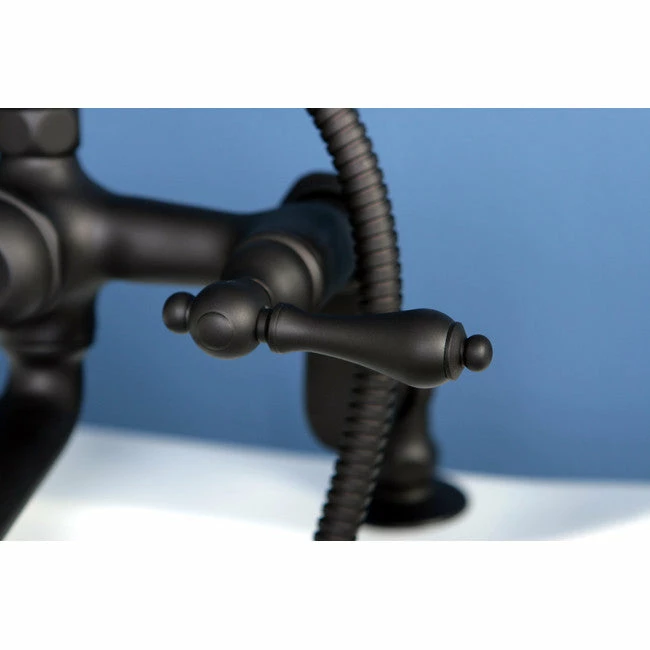 Kingston Brass CC651T Vintage Deck Mount Tub Filler With Adjustable Centers 4 Kingston Brass CC651T Vintage Deck Mount Tub Filler With Adjustable Centers - Image 4