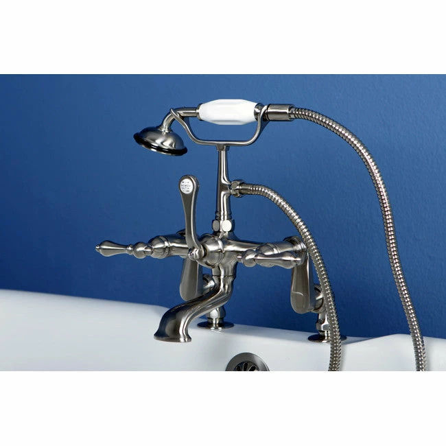 Kingston Brass CC651T Vintage Deck Mount Tub Filler With Adjustable Centers 6 Kingston Brass CC651T Vintage Deck Mount Tub Filler With Adjustable Centers - Image 6