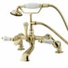 Kingston Brass CC653T Vintage Deck Mount Tub Filler With Adjustable Centers