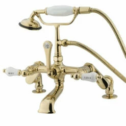 Kingston Brass CC653T Vintage Deck Mount Tub Filler With Adjustable Centers