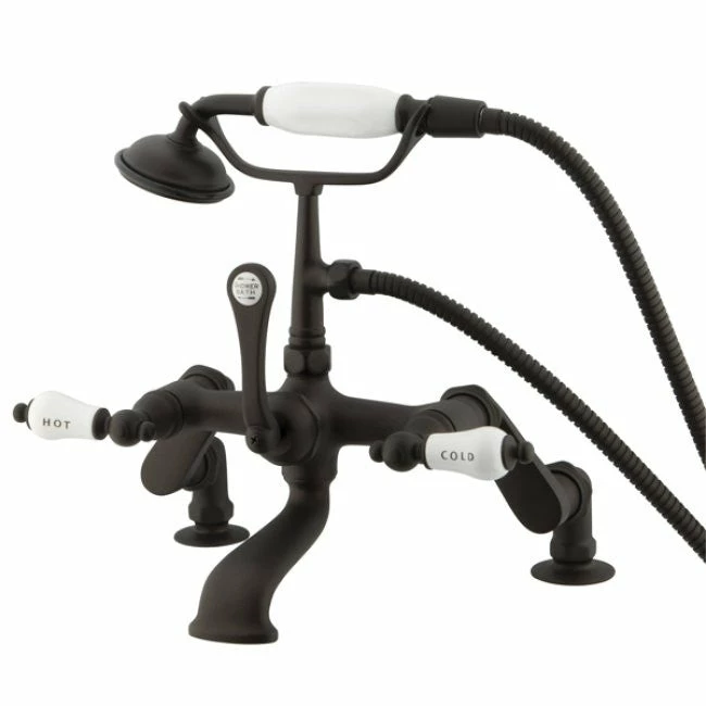 Kingston Brass CC653T Vintage Deck Mount Tub Filler With Adjustable Centers 2 Kingston Brass CC653T Vintage Deck Mount Tub Filler With Adjustable Centers - Image 2