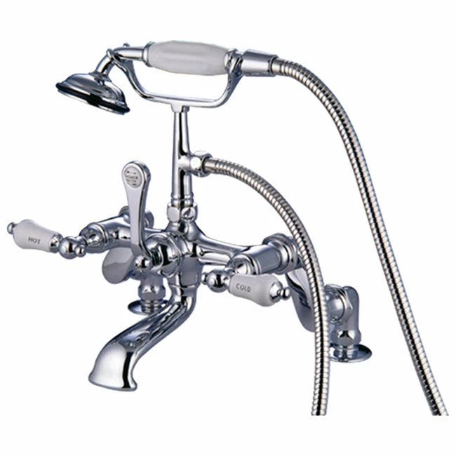 Kingston Brass CC653T Vintage Deck Mount Tub Filler With Adjustable Centers 8 Kingston Brass CC653T Vintage Deck Mount Tub Filler With Adjustable Centers - Image 8