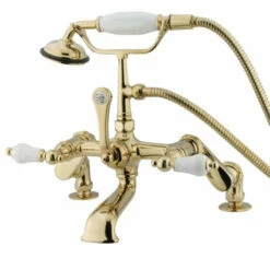 Kingston Brass CC655T Vintage Deck Mount Tub Filler With Adjustable Centers
