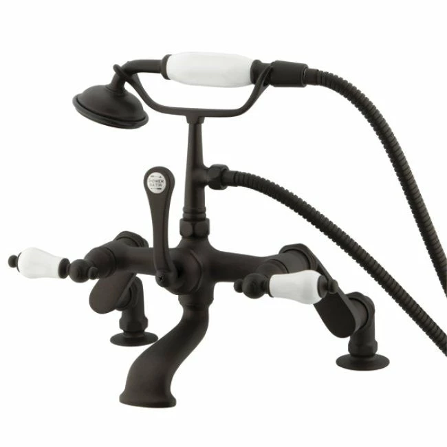 Kingston Brass CC655T Vintage Deck Mount Tub Filler With Adjustable Centers 2 Kingston Brass CC655T Vintage Deck Mount Tub Filler With Adjustable Centers - Image 2