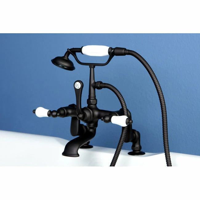 Kingston Brass CC655T Vintage Deck Mount Tub Filler With Adjustable Centers 3 Kingston Brass CC655T Vintage Deck Mount Tub Filler With Adjustable Centers - Image 3