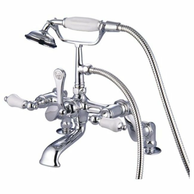 Kingston Brass CC655T Vintage Deck Mount Tub Filler With Adjustable Centers 8 Kingston Brass CC655T Vintage Deck Mount Tub Filler With Adjustable Centers - Image 8